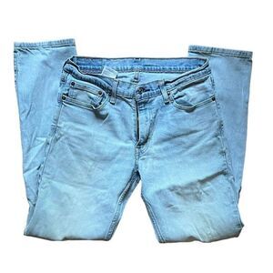 LEVI'S 511 SLIM FIT RIPPED JEANS BLUE STONE W32 L32